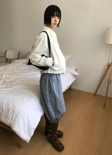 STRAP HIGH NECK BLOUSON